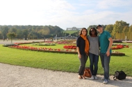 The three of us in the gardens of Schönbrunn Palace.